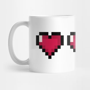 Video Game Hearts – Full Health Mug